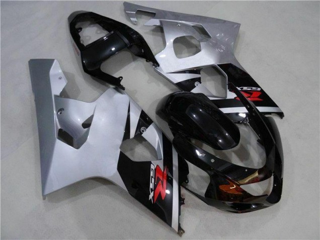Black Silver 2004-2005 Suzuki GSXR 600/750 Motorcycle Fairings Black Silver 2004-2005 Suzuki GSXR 600/750 Motorcycle Fairings