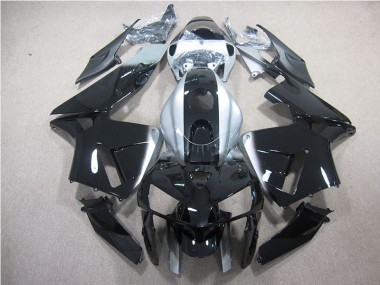 Black Silver 2007-2008 Honda CBR600RR Motorcycle Fairings