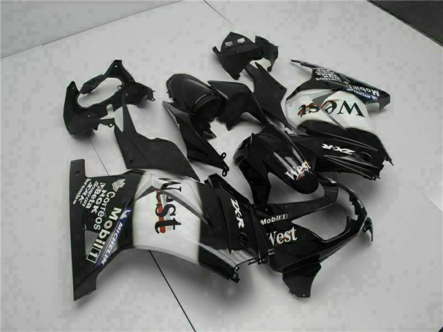 Black West 2008-2012 Kawasaki EX250 Motorcycle Fairings