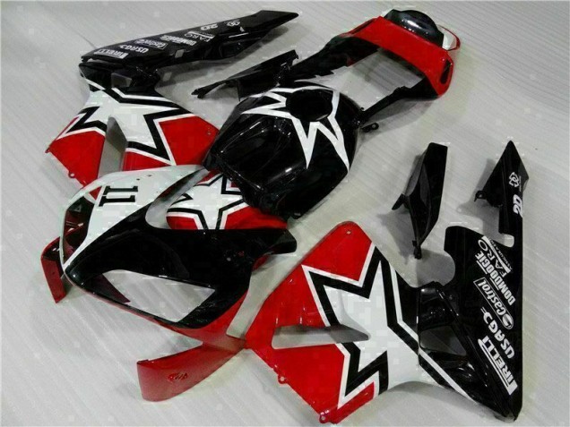 Black White 11 2003-2004 Honda CBR600RR Motorcycle Fairings Black White 11 2003-2004 Honda CBR600RR Motorcycle Fairings