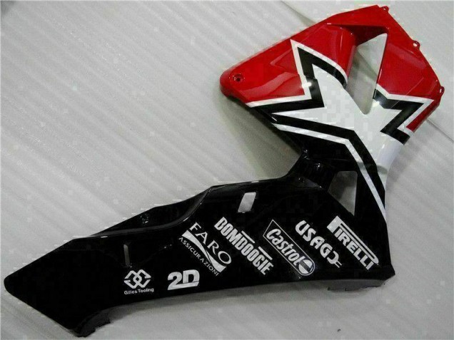 Black White 11 2003-2004 Honda CBR600RR Motorcycle Fairings Black White 11 2003-2004 Honda CBR600RR Motorcycle Fairings