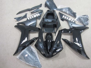 Black White 2002-2003 Yamaha YZF R1 Motorcycle Bodywork