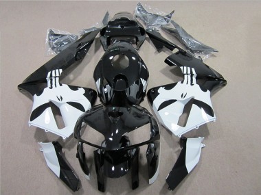Black White 2005-2006 Honda CBR600RR Motorcycle Fairing