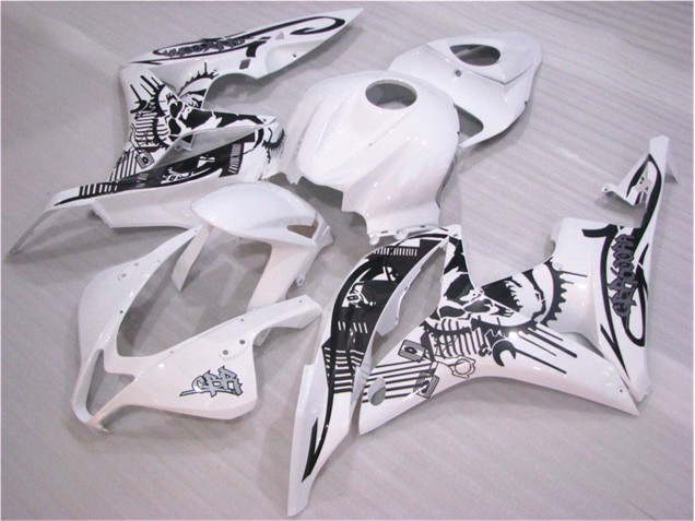 Black White 2007-2008 Honda CBR600RR Motorcycle Fairing Black White 2007-2008 Honda CBR600RR Motorcycle Fairing