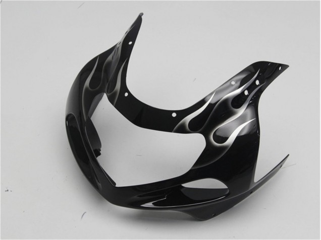 Black White Flame 2001-2003 Suzuki GSXR 600/750 Motorcycle Fairings Black White Flame 2001-2003 Suzuki GSXR 600/750 Motorcycle Fairings