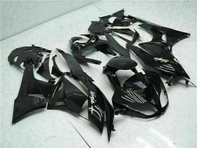 Black White Ninja 636 2009-2012 Kawasaki ZX6R Motorcycle Fairings