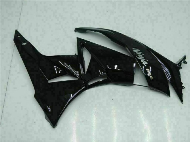 Black White Ninja 636 2009-2012 Kawasaki ZX6R Motorcycle Fairings