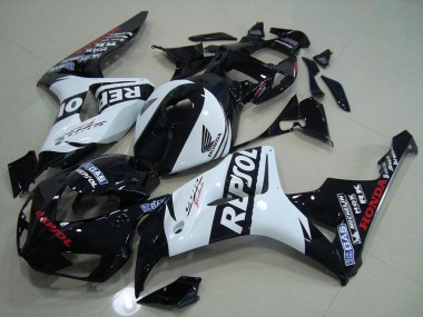 Black White Repsol 2006-2007 Honda CBR1000RR Motorcycle Fairings