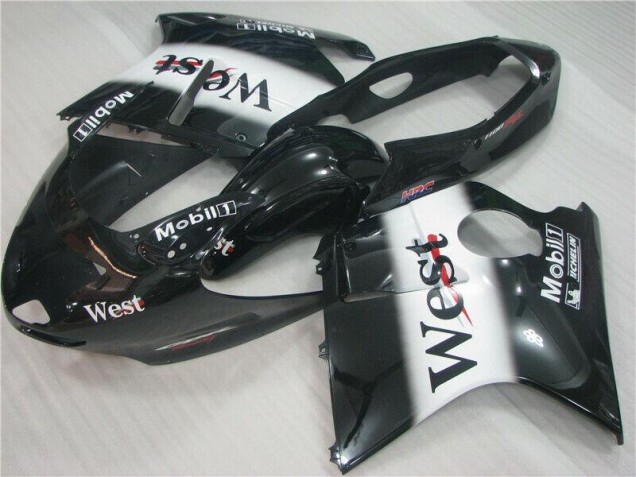 Black White West 1996-2007 Honda CBR1100XX Motorcycle Fairings Black White West 1996-2007 Honda CBR1100XX Motorcycle Fairings