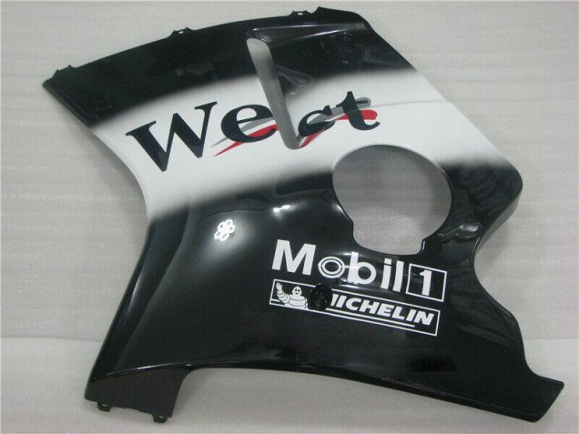 Black White West 1996-2007 Honda CBR1100XX Motorcycle Fairings Black White West 1996-2007 Honda CBR1100XX Motorcycle Fairings