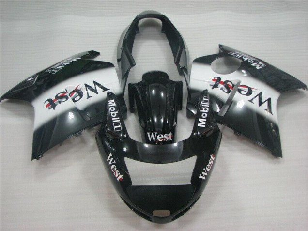 Black White West 1996-2007 Honda CBR1100XX Motorcycle Fairings Black White West 1996-2007 Honda CBR1100XX Motorcycle Fairings