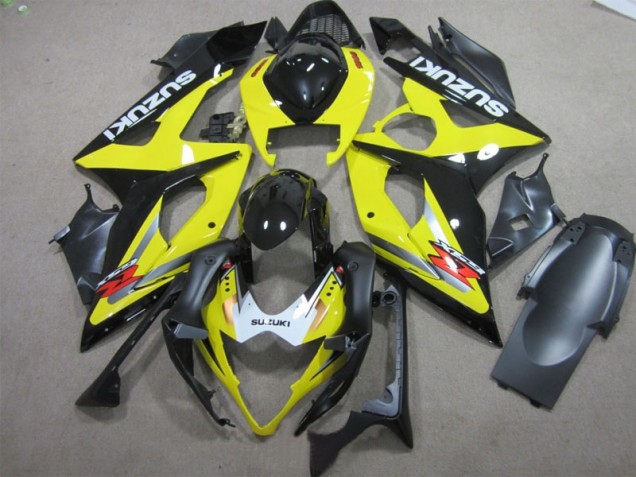 Black Yellow 2005-2006 Suzuki GSXR 1000 Motorcycle Fairings Black Yellow 2005-2006 Suzuki GSXR 1000 Motorcycle Fairings