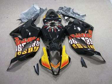 Black Yellow 2009-2012 Honda CBR600RR Motorcycle Fairings