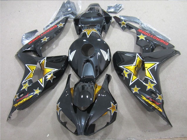 Black Yellow ENERGY DRINK 2006-2007 Honda CBR1000RR Motorcycle Fairings Black Yellow ENERGY DRINK 2006-2007 Honda CBR1000RR Motorcycle Fairings