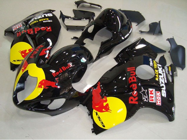Black Yellow Red Bull 1996-2007 Suzuki GSXR 1300 Hayabusa Motorcycle Fairings Black Yellow Red Bull 1996-2007 Suzuki GSXR 1300 Hayabusa Motorcycle Fairings