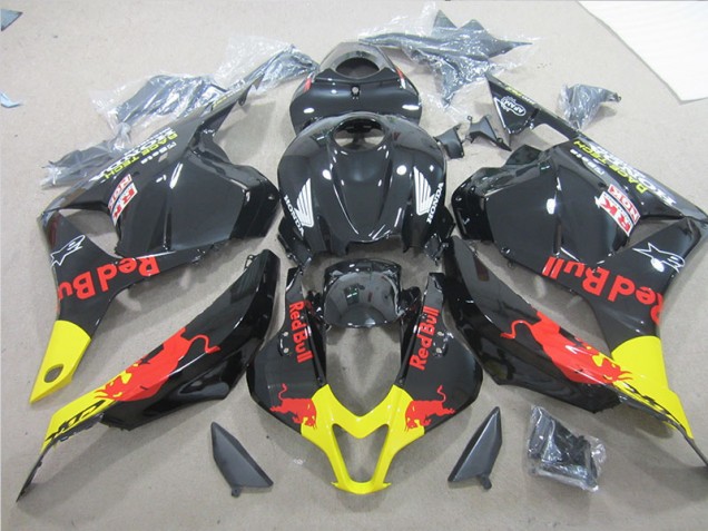 Black Yellow Red Bull 2009-2012 Honda CBR600RR Motorcycle Fairings Black Yellow Red Bull 2009-2012 Honda CBR600RR Motorcycle Fairings
