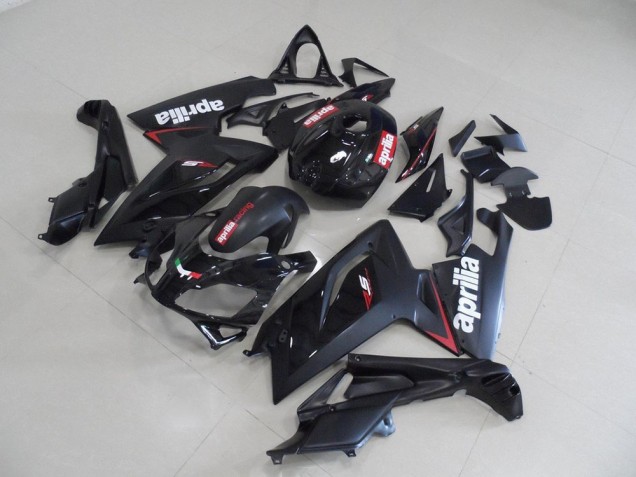 Black and Red Stripe 2006-2011 Aprilia RS125 Motorcycle Fairings Black and Red Stripe 2006-2011 Aprilia RS125 Motorcycle Fairings