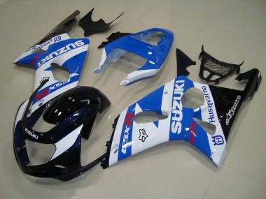 Blakc Blue White 2000-2002 Suzuki GSXR 1000 Motorcycle Fairings