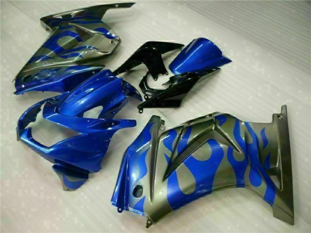 Blue 2008-2012 Kawasaki EX250 Motorcycle Fairings