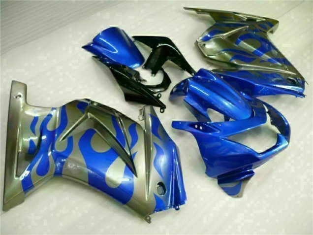 Blue 2008-2012 Kawasaki EX250 Motorcycle Fairings