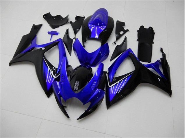 Blue Black 2006-2007 Suzuki GSXR 600/750 Motorcycle Fairings Blue Black 2006-2007 Suzuki GSXR 600/750 Motorcycle Fairings