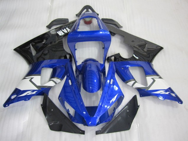 Blue Black White 2000-2001 Yamaha YZF R1 Motorcycle Fairing Blue Black White 2000-2001 Yamaha YZF R1 Motorcycle Fairing
