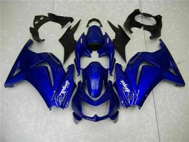 Blue Black White Ninja 2008-2012 Kawasaki EX250 Motorcycle Fairing Blue Black White Ninja 2008-2012 Kawasaki EX250 Motorcycle Fairing