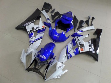Blue Blue White ENEOS 2006-2007 Yamaha YZF R6 Motorcycle Fairings