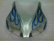 Blue Flame Silver 2006-2007 Honda CBR1000RR Motorcycle Fairings Blue Flame Silver 2006-2007 Honda CBR1000RR Motorcycle Fairings