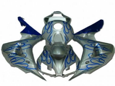 Blue Flame Silver 2006-2007 Honda CBR1000RR Motorcycle Fairings