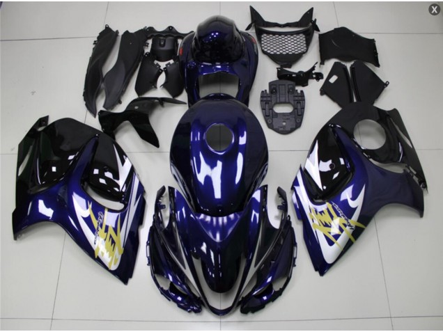 Blue Gold 2008-2019 Suzuki GSXR 1300 Hayabusa Motorcycle Fairings Blue Gold 2008-2019 Suzuki GSXR 1300 Hayabusa Motorcycle Fairings