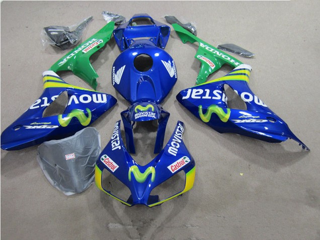 Blue Movistar Castrol 2006-2007 Honda CBR1000RR Motorcycle Fairings Blue Movistar Castrol 2006-2007 Honda CBR1000RR Motorcycle Fairings