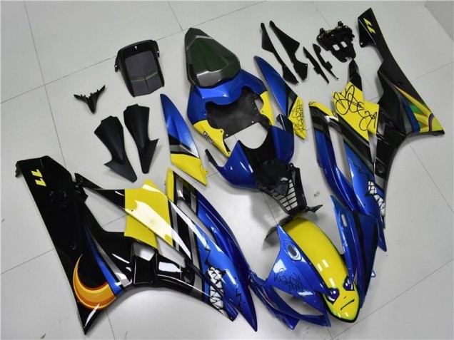 Blue Shark 2006-2007 Yamaha YZF R6 Motorcycle Fairings Blue Shark 2006-2007 Yamaha YZF R6 Motorcycle Fairings