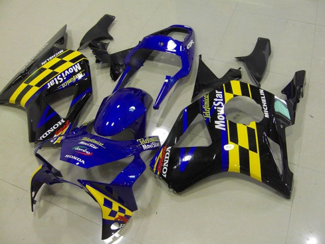 Blue Telefunica Movistar Castrol 2002-2003 Honda CBR900RR 954 Motorcycle Fairings Blue Telefunica Movistar Castrol 2002-2003 Honda CBR900RR 954 Motorcycle Fairings