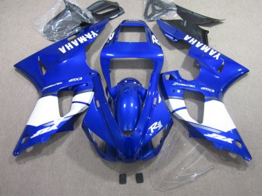 Blue White 2002-2003 Yamaha YZF R1 Full Motorcycle Fairing Kits