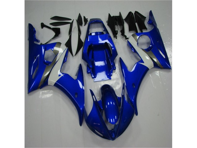 Blue White 2003-2005 Yamaha YZF R6 Motorcycle Bodywork Blue White 2003-2005 Yamaha YZF R6 Motorcycle Bodywork