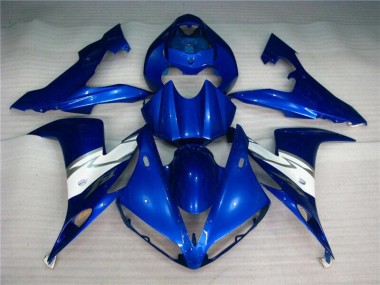 Blue White 2004-2006 Yamaha YZF R1 Motorcycle Fairing