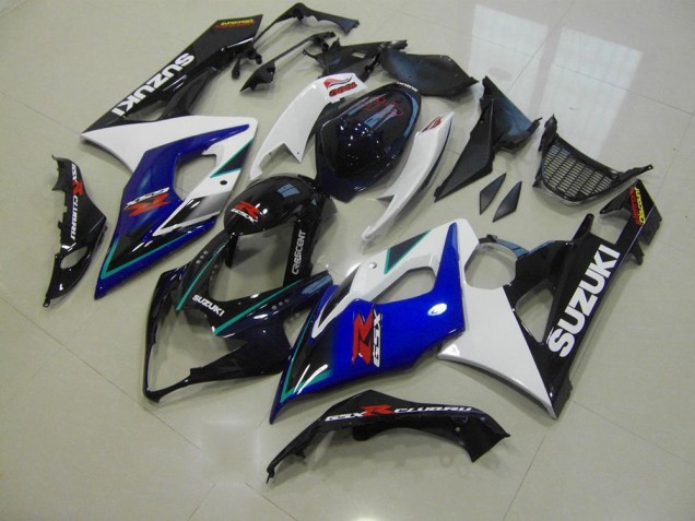 Blue White 2005-2006 Suzuki GSXR 1000 Full Motorcycle Fairing Kits