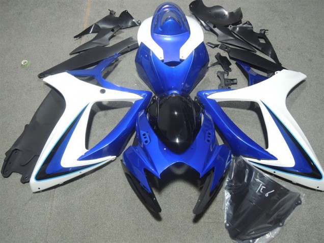 Blue White 2006-2007 Kawasaki ZX10R Motorcycle Fairings Blue White 2006-2007 Kawasaki ZX10R Motorcycle Fairings