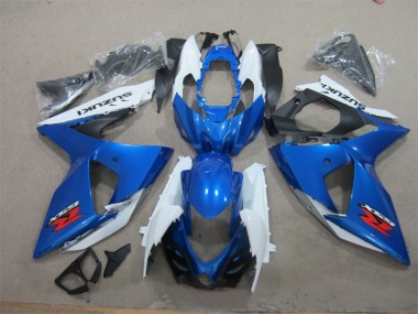 Blue White 2009-2016 Suzuki GSXR 1000 Full Motorcycle Fairing Kits