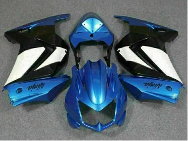 Blue White Black Ninja 2008-2012 Kawasaki EX250 Motorcycle Fairing