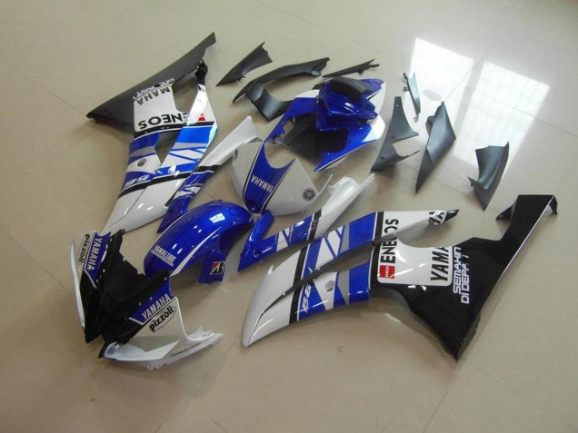 Blue White Blue White ENEOS 2008-2016 Yamaha YZF R6 Motorcycle Fairings Blue White Blue White ENEOS 2008-2016 Yamaha YZF R6 Motorcycle Fairings