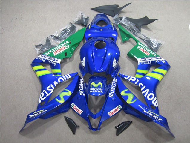 Blue White Movistar 2007-2008 Honda CBR600RR Motorcycle Fairings Blue White Movistar 2007-2008 Honda CBR600RR Motorcycle Fairings