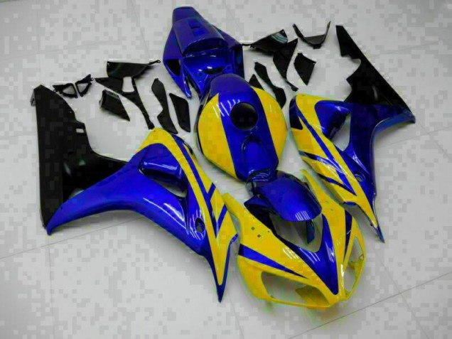 Blue Yellow 2006-2007 Honda CBR1000RR Motorcycle Fairings Blue Yellow 2006-2007 Honda CBR1000RR Motorcycle Fairings