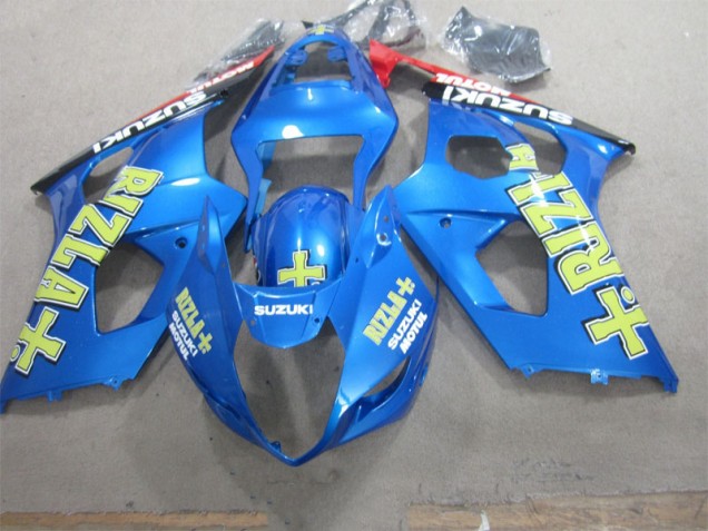 Blue Yellow Rizla 2003-2004 Suzuki GSXR 1000 Motorcycle Fairings Blue Yellow Rizla 2003-2004 Suzuki GSXR 1000 Motorcycle Fairings