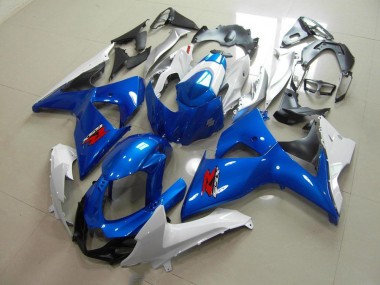 Blue and White OEM Style 2009-2016 Suzuki GSXR 1000 Motorcycle Fairing