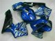 Blue with Silver Flame 2003-2004 Honda CBR600RR Motorcycle Fairings Blue with Silver Flame 2003-2004 Honda CBR600RR Motorcycle Fairings