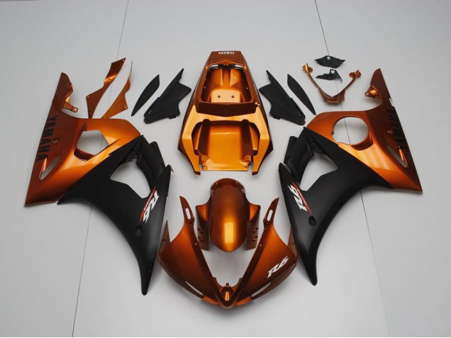 Brown and Matte Black 2003-2005 Yamaha YZF R6 Motorcycle Fairings Brown and Matte Black 2003-2005 Yamaha YZF R6 Motorcycle Fairings