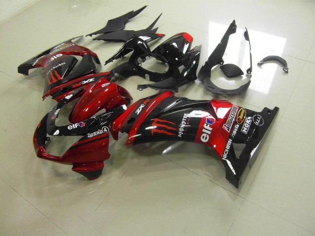 Candy Red Monster 2008-2012 Kawasaki ZX250R Motorcycle Fairings Candy Red Monster 2008-2012 Kawasaki ZX250R Motorcycle Fairings