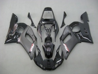 Contrast Black 1998-2002 Yamaha YZF R6 Motorcycle Fairings